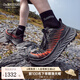LOWA 騰云越野跑山鞋戶外防滑耐磨跑步運(yùn)動鞋 FORTUX男女款L310693 黑色/火焰橙色-男款 42.5