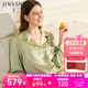 金三塔真絲睡衣女100%桑蠶絲外穿涼感兩件套睡褲居家服七夕禮物 [涼感]19姆米牛油果綠 L