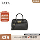 他她（TATA）通勤鉑金包女包包大包手提包托特包秋季新款X3320CX4 黑色 F