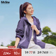 MsShe【運動(dòng)風(fēng)撞色連帽外套】大碼女裝2025秋裝胖mm寬松顯瘦上衣 A款-薰衣草紫色25年9月12日到貨 2XL