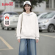 班尼路（Baleno）加絨衛衣女2025秋冬季新款連帽外套女潮牌寬松休閑套頭打底帽衫女