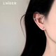 Lnieer999足銀迷你天藍愛(ài)心耳釘女小巧精致耳環(huán)百搭高級感免摘防掉耳飾 愛(ài)心耳釘【999足銀】
