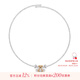YVMIN尤目 蝴蝶結(jié)小熊項(xiàng)圈choker密鑲寶石項(xiàng)鏈女七夕情人節(jié)禮物送女友 白色
