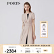 PORTS寶姿春夏新品女裝短袖長(cháng)連衣裙LM8D258NWB011 貝殼色 XL (10)