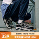 斯凱奇（Skechers）男鞋休閑鞋復(fù)古老爹鞋戶外運(yùn)動(dòng)鞋厚底增高熊貓鞋237067 木炭色/黑色/CCBK 42
