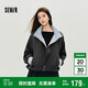 森馬（Semir）外套女秋季花苞拼接格子寬松立領(lǐng)2025風(fēng)文藝通勤夾克10A525108004