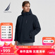 諾帝卡（NAUTICA）【單件直降】男裝秋冬款防輕濺水保暖休閑厚外套棉服男JO3413 藏青4NV M