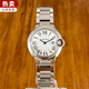 【二手99新】卡地亞（Cartier）女表藍(lán)氣球情侶表男女士腕表石英自動(dòng)機(jī)械手表七夕情人節(jié)生日禮物 28.5白盤石英W69018Z4【后配鋼帶】 【雙重鑒定！假一賠三！終身服務(wù)！終身護(hù)航！】