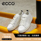 愛步（ECCO）休閑板鞋男 潮流厚底復古增高男鞋牛皮 街頭ACE856814 白色85681450874 42 建議選購大一碼