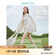 茵曼UPF100+防曬衣女夏時尚襯衫外套 淺杏白 L