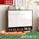 九鼎創(chuàng  )展實(shí)木鞋柜入戶(hù)玄關(guān)柜玻璃臺面大容量客廳進(jìn)門(mén)口隔斷柜門(mén)廳儲物柜 【基礎款實(shí)木框架】長(cháng)120cm 包上樓包安裝