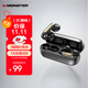 魔聲（MONSTER）Open Ear AC601耳夾耳機 開(kāi)放式無(wú)線(xiàn)藍牙耳機 舒適佩戴持久長(cháng)續航運動(dòng)商務(wù)影音手機通用  曜石黑