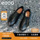 愛步（ECCO）商務(wù)皮鞋男 簡約一腳蹬樂福鞋 都市倫敦系列525624 黑色41