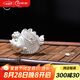 歸銀堂茶泡足銀999泡茶神器便攜式泡泡魚茶葉過濾器純銀擺件茶道配件 大號+證書+禮盒