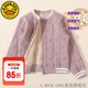 G.DUCKKIDS小黃鴨校服神器兒童保暖內(nèi)衣套裝男女童保暖衣內(nèi)穿夾棉保暖秋衣秋 紫色-上衣98-1 180 尺碼16-17歲170-180cm尺碼9