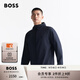 BOSS男士修身拉鏈夾克 402-深藍色 L