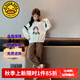G.DUCKKIDS童裝女童夏裝套裝兒童衣服女大童夏季25新款短袖防蚊褲運動(dòng)裝女孩 花邊【春秋裝】 150 尺碼11~12歲【140-150cm】