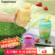 特百惠（Tupperware）吸吸罐550ml女生學(xué)生密封帶吸管水杯子七夕情人節(jié)禮物 奶黃色
