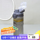 樂(lè )扣樂(lè )扣（LOCK&LOCK）人魚(yú)線(xiàn)塑料運動(dòng)水杯夏天便攜水壺帶刻度提手男女水杯子520ML灰色