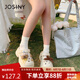 卓詩尼厚底洞洞鞋女新款夏季可愛涼拖一腳蹬防滑防臭運(yùn)動(dòng)涼鞋 卡其色 38