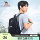 駱駝（CAMEL）輕便雙肩背包男純色折疊包戶外休閑旅行登山包女 133DB02006 黑色