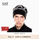 EMPORIO ARMANI/阿瑪尼官方旗艦【七夕禮物】EA7/新款男女同款登山針織帽秋季 MC008-黑色/白色 M