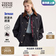 Teenie Weenie小熊女裝外套2025冬季新款簡(jiǎn)約兩件套戶(hù)外工裝風(fēng)上衣 黑色 S