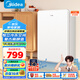美的（Midea）116升小冰箱復古單門(mén)雙溫冷藏冷凍冰吧立柜客廳辦公室租房宿舍美妝家用辦公小型迷你冰箱BCD-116M