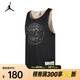 耐克（NIKE）男子簡約速干背心跑步運動無袖健身夏季潮流輕薄透氣運動背心 HV1255-045 L