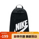 耐克（NIKE）男女雙肩包背包 旅行包書包休閑包DD0559-010 黑白