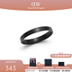 丹尼爾惠靈頓（DanielWellington）dw戒指男 曜目黑經(jīng)典指環(huán)情侶對戒 男生禮物生日禮物送男友 56碼 DW00400362