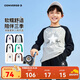 匡威Converse童裝男女童長(cháng)袖T恤25春季新款親膚舒適兒童長(cháng)T打底衫