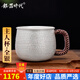 銀器時(shí)代 養生銀杯足銀999咖啡杯花茶杯多用途手工錘紋大號主人杯銀茶杯子 90克+證書(shū) 130ml 1只