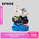 卡駱馳crocs貝雅兒童洞洞鞋男女童戶外包頭沙灘鞋拖鞋/207013/207012 深藍色-410 30 (180mm)