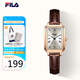 斐樂(lè)（FILA）手表女女士腕表時(shí)尚小方表七夕情人節(jié)禮物 FLL38-6512-101