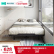 林氏家居現(xiàn)代簡約無床頭鐵架床臥室鐵藝雙人床LS968【黑色】 1.2m床，1.2M
