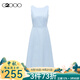 G2000【全棉】G2000女裝SS24商場新款柔軟舒適露背設(shè)計(jì)無袖連衣裙 露背設(shè)計(jì)-淺藍(lán)色連衣裙46寸 34