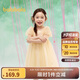 巴拉巴拉女童裙子兒童連衣裙2025夏裝中幼童泡泡袖國風(fēng)網(wǎng)紗裙208225111027