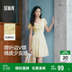 森馬（Semir）連衣裙女荷葉邊V領(lǐng)溫柔少女感2025夏季碎花裙小清新109325114010