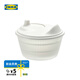 宜家（IKEA）UPPFYLLD烏普菲爾德沙拉甩干機(jī)洗菜甩菜瀝水籃蔬菜脫水器 白色沙拉甩干機(jī)