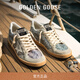 Golden Goose女鞋Ball Star復古內增高灰亮片臟臟鞋GGDB 銀色/冰灰 37 (235mm)