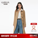 歌莉婭風(fēng)衣流行穿搭2025新款英倫風(fēng)中長款外套1E2L6L1Q0 61Y淺駝 S