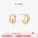 萱子（SHINE）法式字母耳環(huán)耳釘女小眾設(shè)計(jì)感復(fù)古港風(fēng)耳環(huán)高級(jí)感七夕禮物