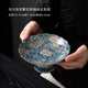 中式精美果盤(pán)陶瓷高腳茶點(diǎn)盤(pán)點(diǎn)心盤(pán)客廳家用精致甜品茶托盤(pán)貢盤(pán) jl仿古汝窯果盤(pán)【繁花似錦】