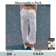 ABERCROMBIE & FITCH女裝25春夏美式baggy風(fēng)中腰寬松工裝褲休閑褲長(cháng)褲KI156-4131 奶油色 S 165/72A標準版
