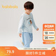 巴拉巴拉兒童睡衣套裝棉2025秋男童家居服女童【ninigogoIP】209925171201