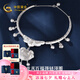 中國(guó)黃金;CHINA GOLD足銀999長(zhǎng)命富貴寶寶銀項(xiàng)圈嬰兒長(zhǎng)命鎖送禮百日滿月周歲生日禮物 約58克