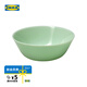 宜家（IKEA）OFTAST奧夫塔耐熱餐盤(pán)菜盤(pán)碗碟西餐盤(pán)骨碟家用套裝餐具 淺綠碗15cm