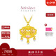 周大福SOINLOVE蜜粉金十里紅妝黃金珍珠錦鯉平安鎖吊墜 VR1274
