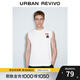 UR2025夏季新款男潮流休閑百搭圖案飾寬松圓領(lǐng)背心UMV450059 本白 L